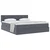 Krevet s od storage s madracem Tamno siva 160 x 200 cm Baršun