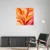 Canvas Slika na platnu Crveni listovi, Sa ramom, 120 x 120 cm, Beli