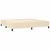 Vidaxl Box spring postelja z vzmetnico krem 200x200 cm blago