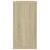 Kockaste zidne police 4 kom boja hrasta 100 x 15 x 30 cm drvene