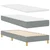 Vidaxl LED Box Spring Postelja Svetlo siva 80 x 200 cm blago