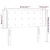 Vidaxl LED posteljno vzglavje temno sivo 83x16x78/88 cm blago