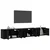 Zidni TV ormar set Zidne 3 pcs Crni hrast 80 x 34,5 x 40 cm