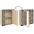 Ogledalo ormar Sonoma hrast 60 x 16 x 60 cm Konstruirano drvo