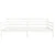 Vidaxl Izvlečna postelja brez vzmetnice bela 80x200 cm trdna borovina