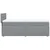 Vidaxl Box spring postelja z vzmetnico svetlo siva 90x200 cm blago