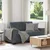 Vidaxl Dvosed temno siv 160x77x82 cm žamet