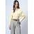 Trend Alacati Stili Ženska bluza dugih rukava ALC-019-053-BLZ, V-izrez, Žuta