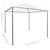Sjenica 3 x 3 x 2,9 m bijela 180 g/m2