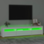 Den TV omarica z LED lučkami bela 195x35x40 cm