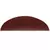 Prostirke za stepenice, samoljepljive, 15 kom, 56x17x3 cm, bordo crvene, poluokrugle