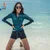 Sanqi Ženski dvodelni kupaći kostim, Tirkizni