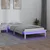 Vidaxl Posteljni okvir LED bel 90x190 cm trden les
