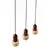 Opviq Luster Loer R, 3 x E27 Max, 40W, Braon
