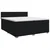vidaXL Postelja boxspring z vzmetnico Črna 200 x 200 cm Blago