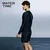 Watertime Muška majica za kupanje, Dugi rukav, Crna