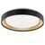 Brilliant - LED prigušiva plafonska lampa WALDO LED/24W/230V crna/zlatna + daljinski upravljač