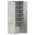 Ormar za cipele s policom Betonski sivi 80 x 39 x 178 cm