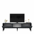 HANAH HOME TV polica Pelin Anthracite Silver