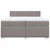 vidaXL Box spring postelja z vzmetnico taupe 200x200 cm blago, (21302406)