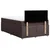 vidaXL vidaXL Box spring postelja z vzmetnico temno rjava 120x190 cm blago, (21304386)