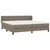 Vidaxl Box spring postelja z vzmetnico taupe 200x200 cm blago