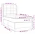 Vidaxl Box spring postelja z vzmetnico LED modra 80x200 cm blago