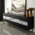 Hanah Home TV Komoda Leon, 180x59x35 cm, Crno-Zlatne boje