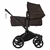 Bugaboo - Voziček Donkey 6 Mono, Black/Cocoa Brown-Cocoa Brown