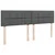 Vidaxl Box spring postelja z vzmetnico temno siva 180x200 cm blago