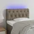 Vidaxl LED posteljno vzglavje taupe 80x7x78/88 cm blago