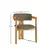 Hanah Home Trpezarijska stolica 58x76x49cm Hrast-Braon