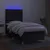 Vidaxl Box spring postelja z vzmetnico LED črna 90x200 cm blago