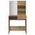 Toaletni stol s ogledalom Artisan hrast 74,5x40x141 cm