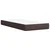 Vidaxl Box spring postelja z vzmetnico temno rjava 90x200 cm blago