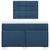 Vidaxl Box spring postelja z vzmetnico moder 120x200 cm blago