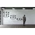 WallXpert metalni zidni ukras 5231, set od 3 siluete divljih gusaka u letu, crni