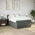 Vidaxl Box spring postelja z vzmetnico temno siva 160x200 cm blago