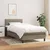 Vidaxl Box spring postelja z vzmetnico taupe 90x200 cm blago