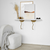 HANAH HOME Zidna polica Lierre Gold White