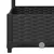 Vrtna sadilica s rešetkom crna 120 x 120 x 121,5 cm PP