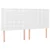 Vidaxl Box spring postelja z vzmetnico bela 180x200 cm umetno usnje