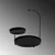 Opviq Stalak za nakit 25x28x21cm, Crni