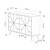 Hanah Home Konzolni sto Dune, 123 x62.4 x35 cm, Antracit