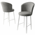 HANAH HOME Set 6 barskih stolica Alte Grey White