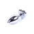 Plug Jewelry Silver Heart - Clear