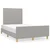 Vidaxl Posteljni okvir brez vzmetnice siv 120x190 cm blago