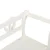 Klupa bijela 107 x 45 x 75,5 cm od masivne jelovine
