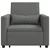 Sofa na razvlačenje Singl Tamno siva 90 x 165 x 87 cm tkanina