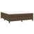 shumee Box spring postelja z vzmetnico temno rjava 180x200 cm blago